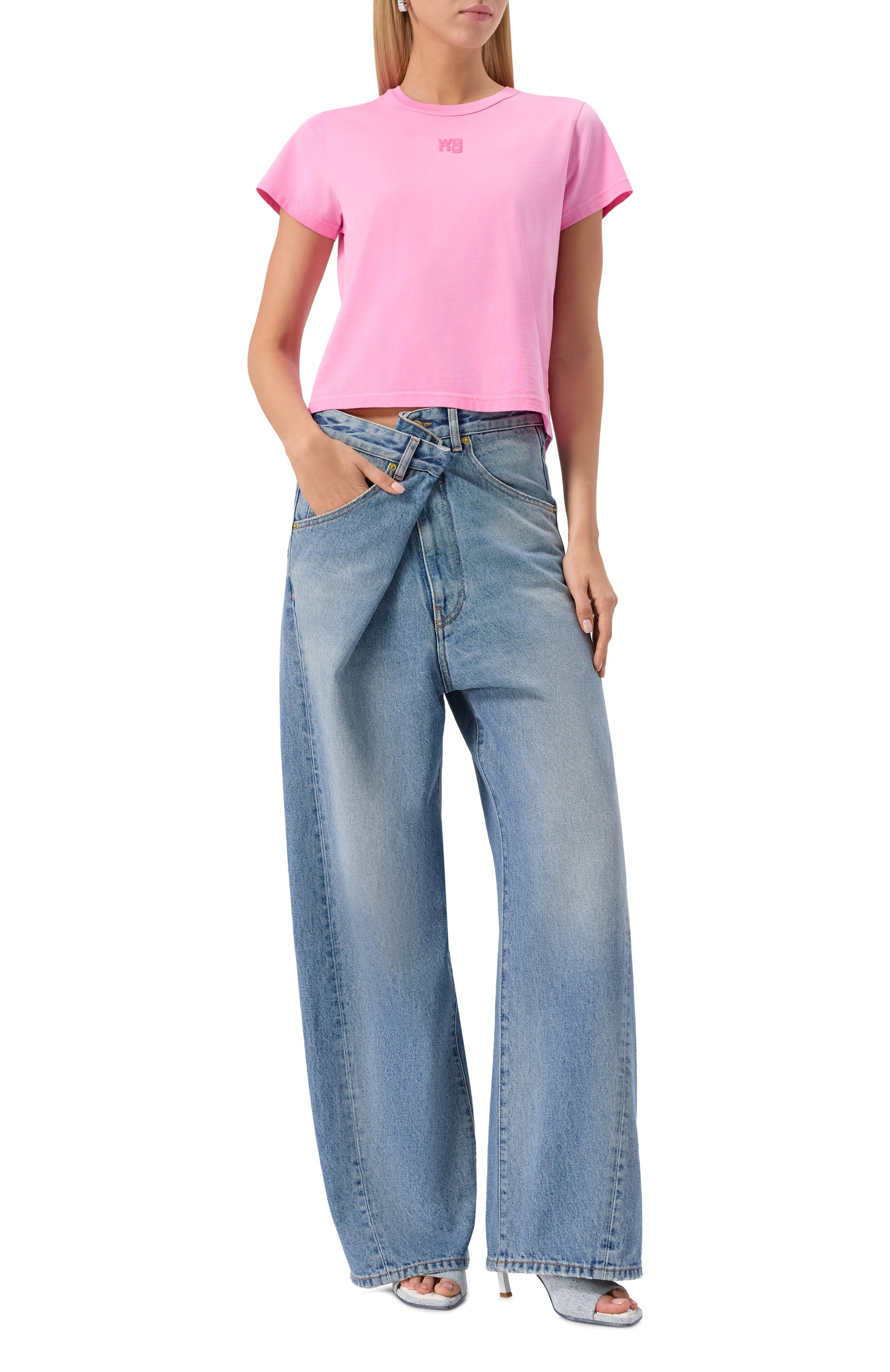 Хлопковая футболка ALEXANDERWANG.T, арт. 4CC3241521, фото 2