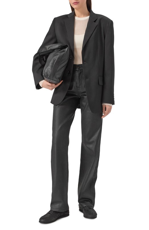 Замшевые кеды Milton Ann Demeulemeester B0013324/LT147 Чёрный  B0013324/LT147 Фото 2