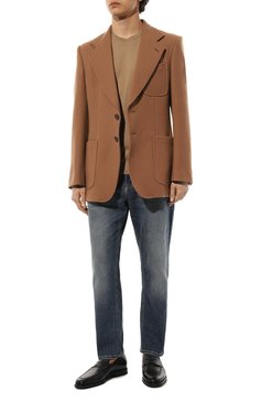 Мужские кожаные пенни-лоферы SANTONI черного цвета, арт. MCNG15609PI2BSLF | Фото 2 (Материал сплава: Проставлено; Материал внутренний: Натуральная кожа; Нос: Не проставлено; Стили: Классический; Материал внешний: Натуральная кожа)