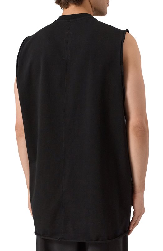 Хлопковая майка Rick Owens RR02E1108/RIG Чёрный  RR02E1108/RIG Фото 4