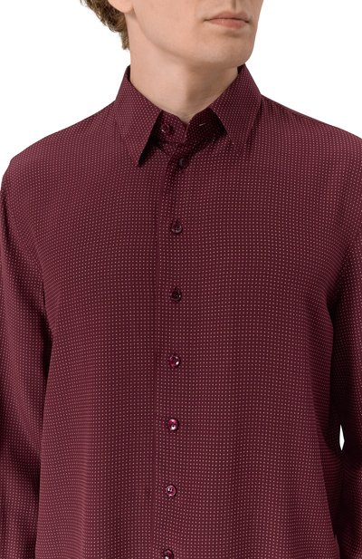 Шелковая рубашка SAINT LAURENT, арт. 813932/Y1L23, фото 5