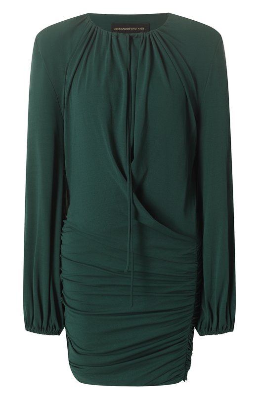 

Платье из вискозы Alexandre Vauthier, Зелёный