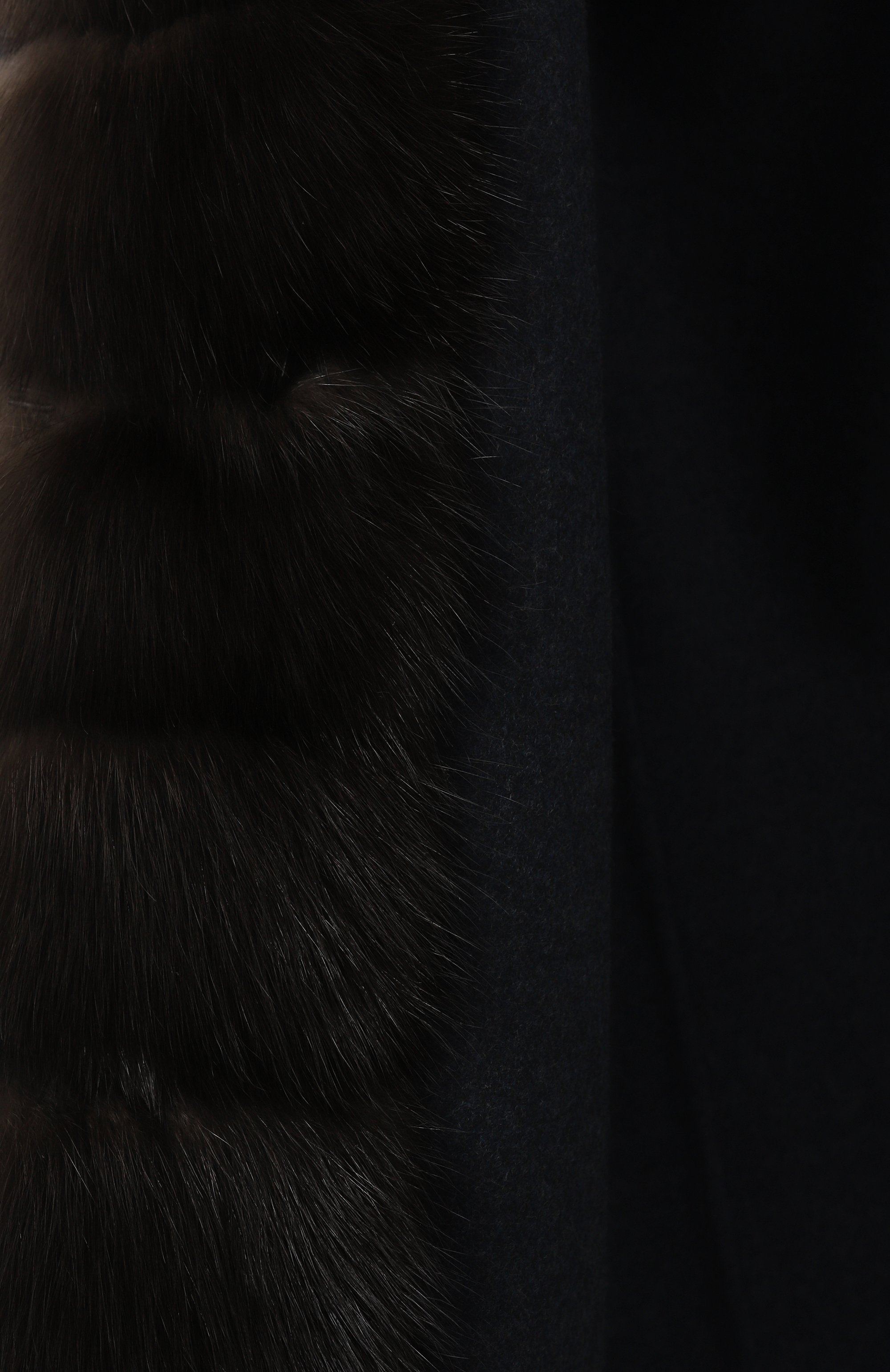 Кашемировое пальто с отделкой из меха соболя SABLEFUR, арт. 72213-SB-10, фото 7