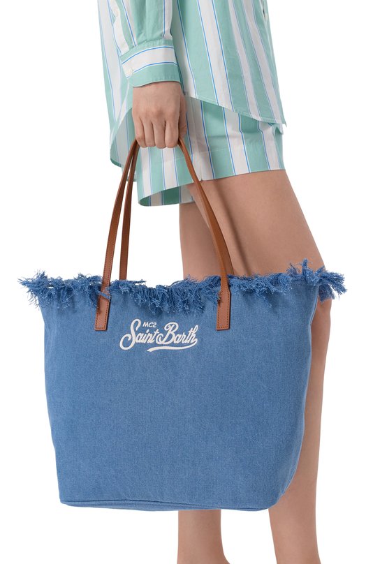 Сумка-тоут City MC2 Saint Barth CBF0001-00436L/CITY BAG FRINGE Синий  CBF0001-00436L/CITY BAG FRINGE Фото 2