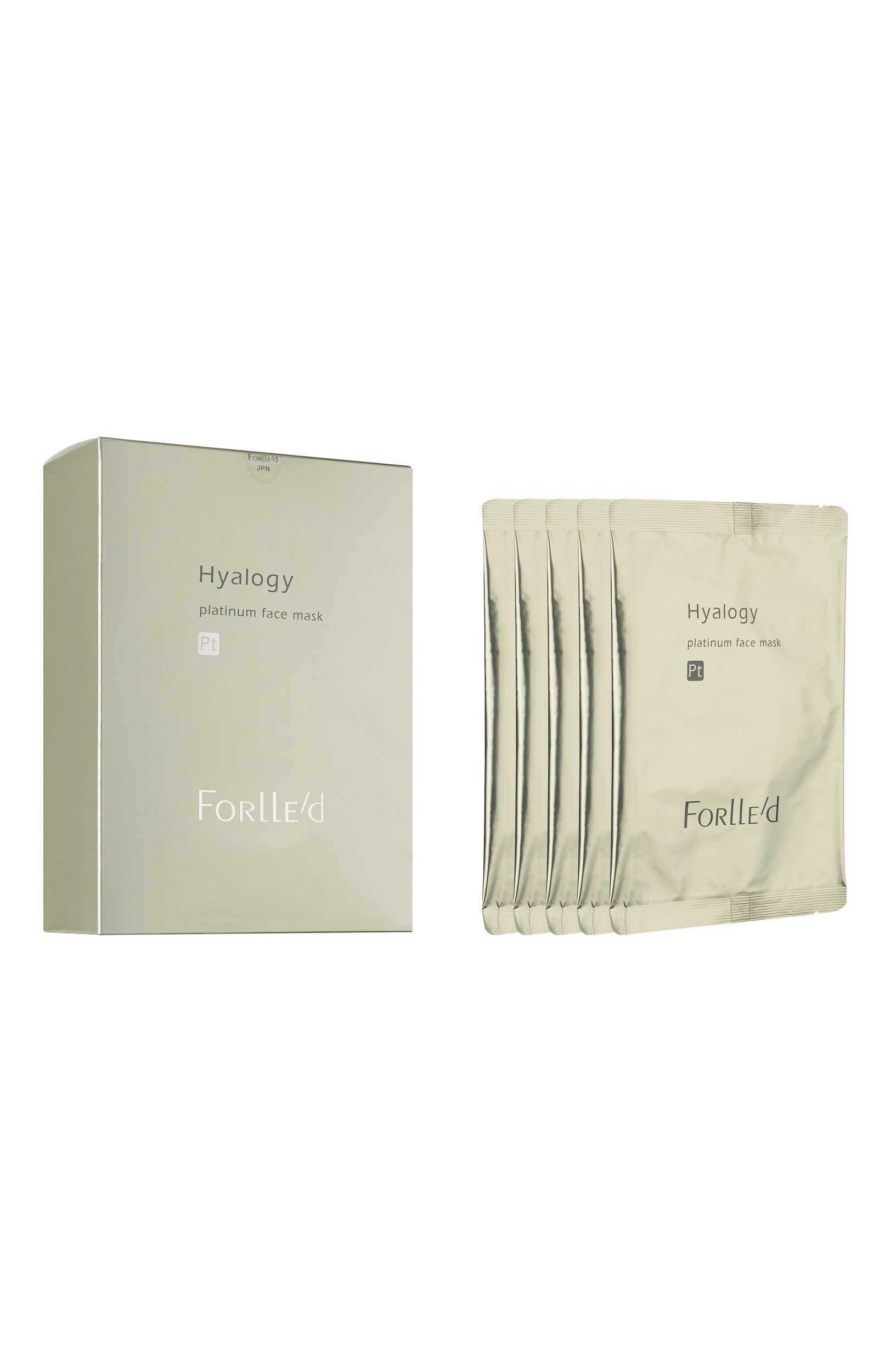 Антиоксидантная маска для лица platinum mask (5шт.) FORLLE'D бесцветного цвета по цене 22630 руб., арт. 291154, фото 1 Антиоксидантная маска для лица platinum mask (5шт.) FORLLE'D, арт. 291154, фото 1