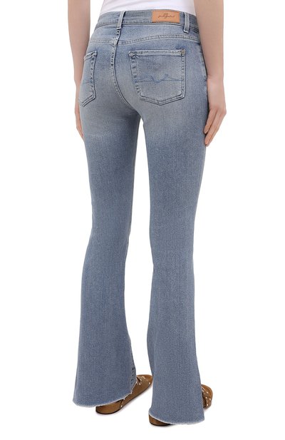 Джинсы 7 FOR ALL MANKIND голубого цвета по цене 24100 руб., арт. JSWB1200LS, фото 4 Джинсы 7 FOR ALL MANKIND, арт. JSWB1200LS, фото 4