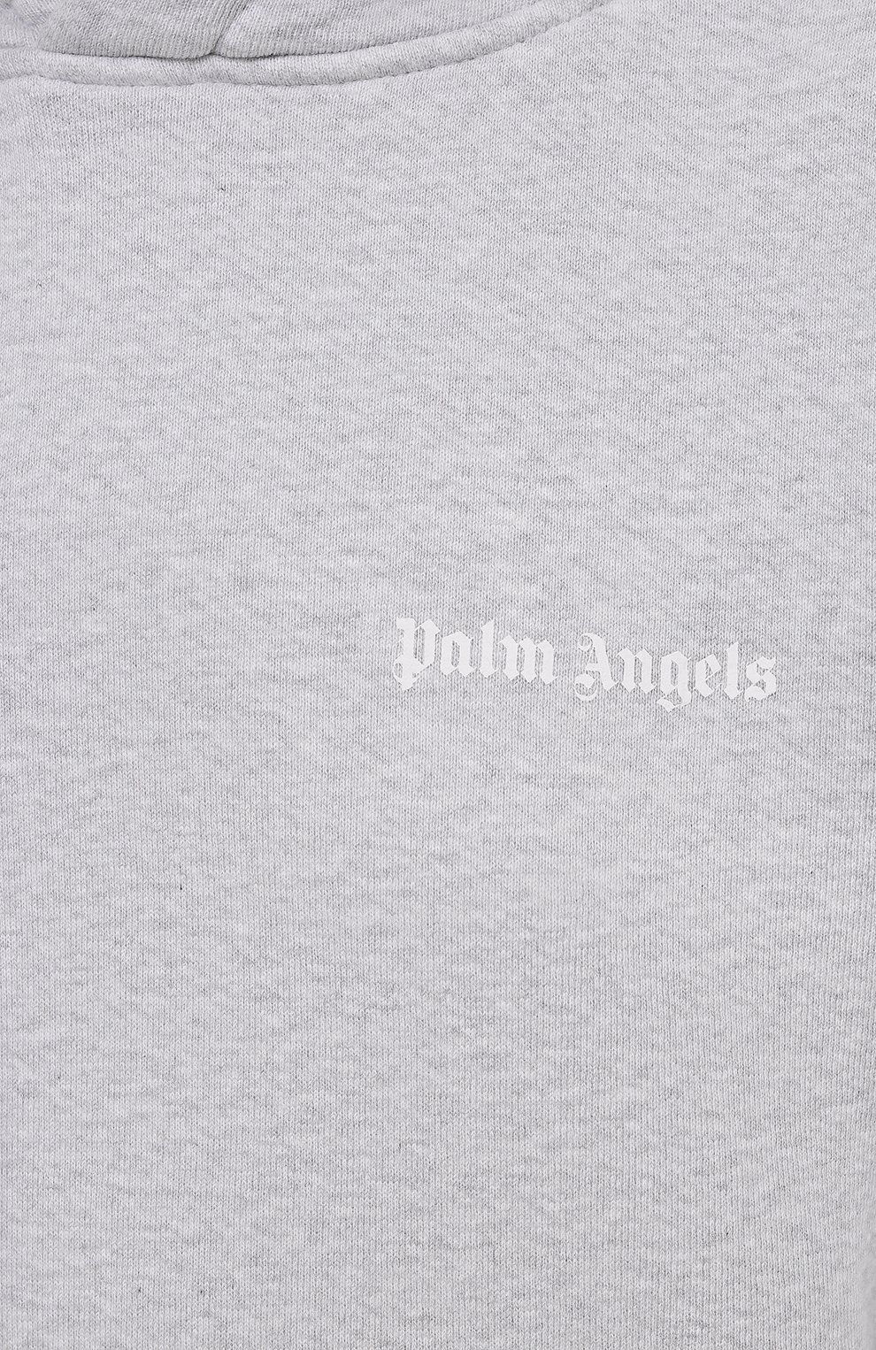 Хлопковое худи PALM ANGELS светло-серого цвета по цене 46100 руб., арт. PWBB023F21FLE0010801, фото 5 Хлопковое худи PALM ANGELS, арт. PWBB023F21FLE0010801, фото 5