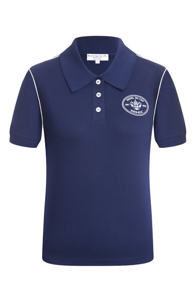 Женское хлопковое поло sporty &amp; rich x hotel eden roc SPORTY AND RICH, арт. T005760666BL107