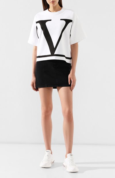 Хлопковая футболка VALENTINO, арт. SB3MG01Y4Q1, фото 2