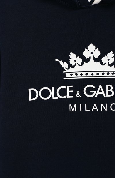 Хлопковое худи DOLCE & GABBANA, арт. L4JW4P/G7QPD/8-14, фото 3
