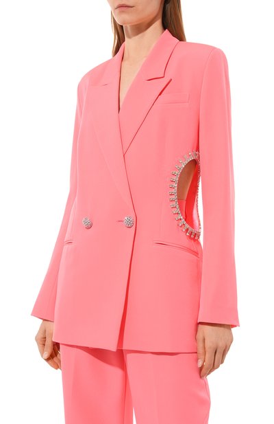 Жакет ALINE кораллового цвета по цене 38000 руб., арт. AL040601-2, фото 3 Жакет ALINE, арт. AL040601-2, фото 3