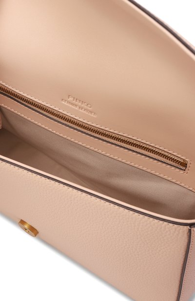 Сумка love one slouchy medium PINKO светло-розового цвета по цене 39950 руб., арт. 106243/A2X6, фото 5 Сумка love one slouchy medium PINKO, арт. 106243/A2X6, фото 5