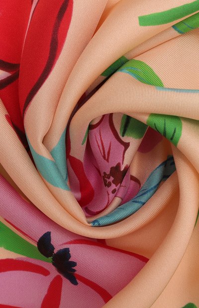 Шелковый платок розовый гербарий PETITJEAN PARIS, арт. 19C22, фото 3