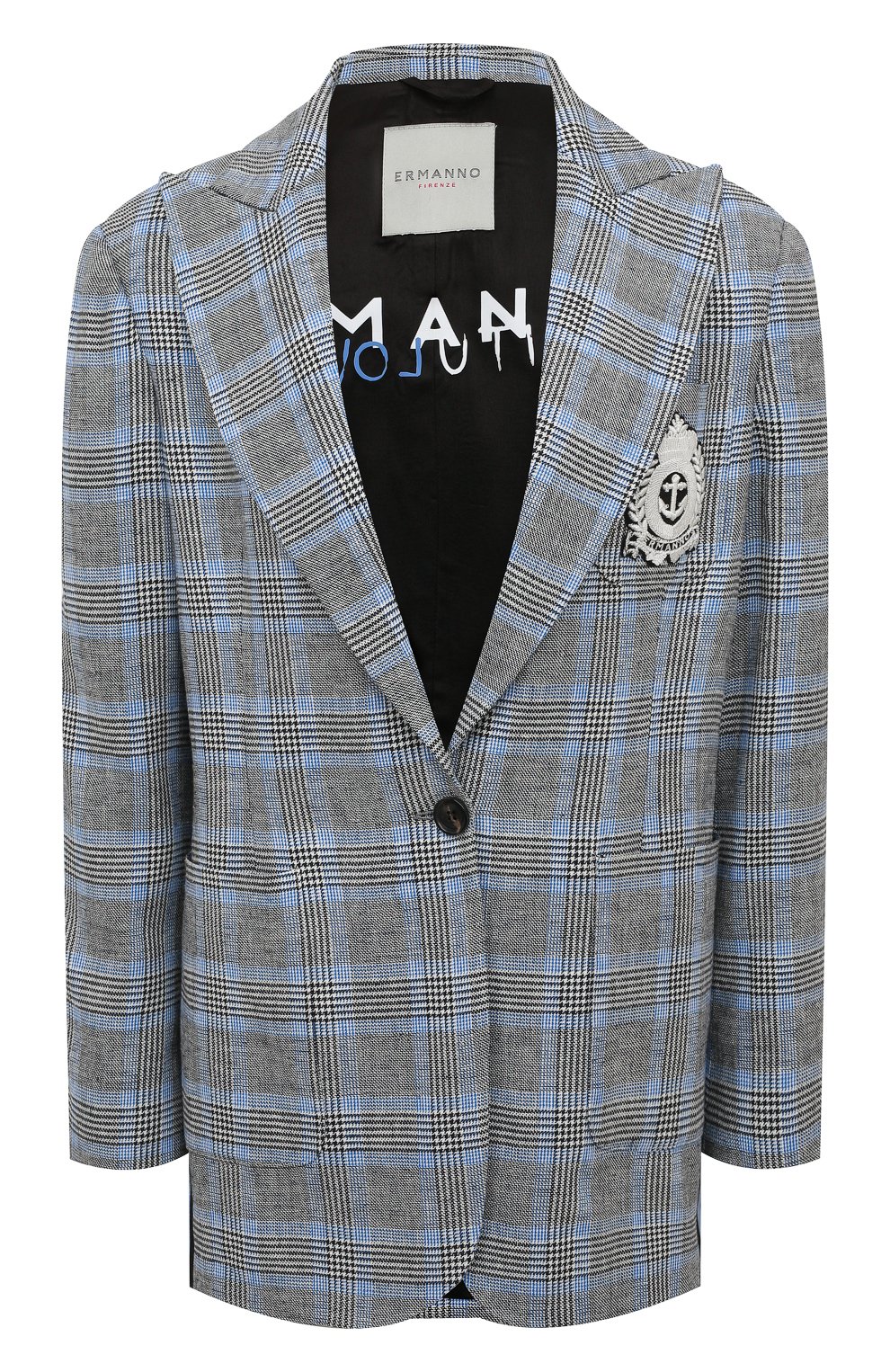 Жакет из вискозы и льна ERMANNO FIRENZE, арт. D40EI 001E39, фото 1