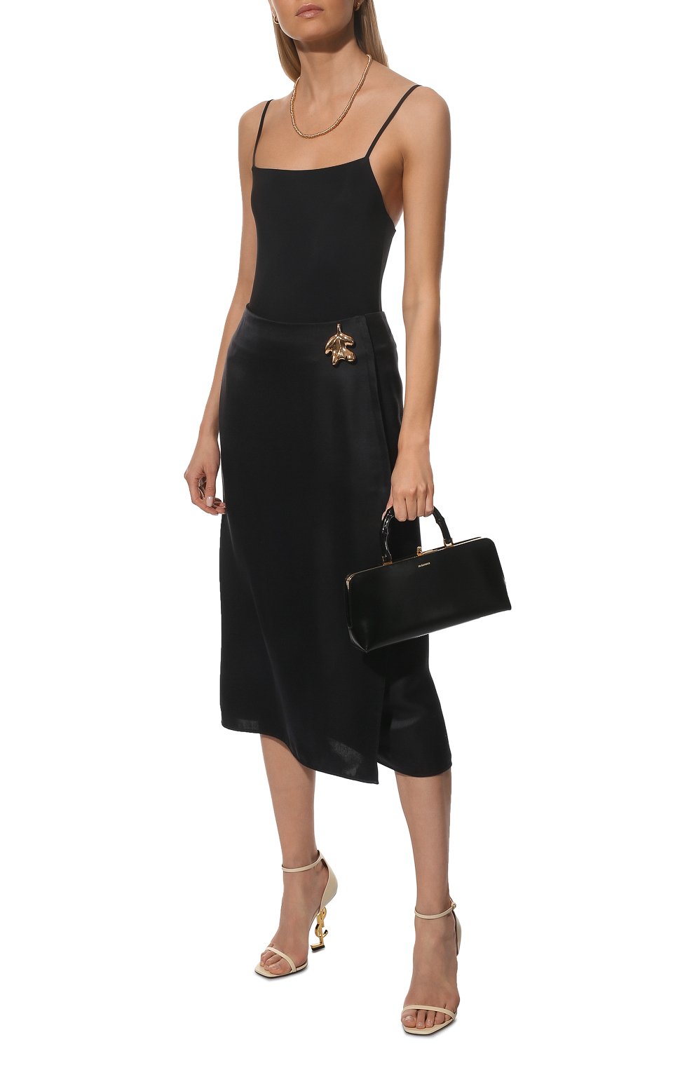 Юбка из вискозы и шелка JIL SANDER, арт. JSPU350706-WU391100, фото 2