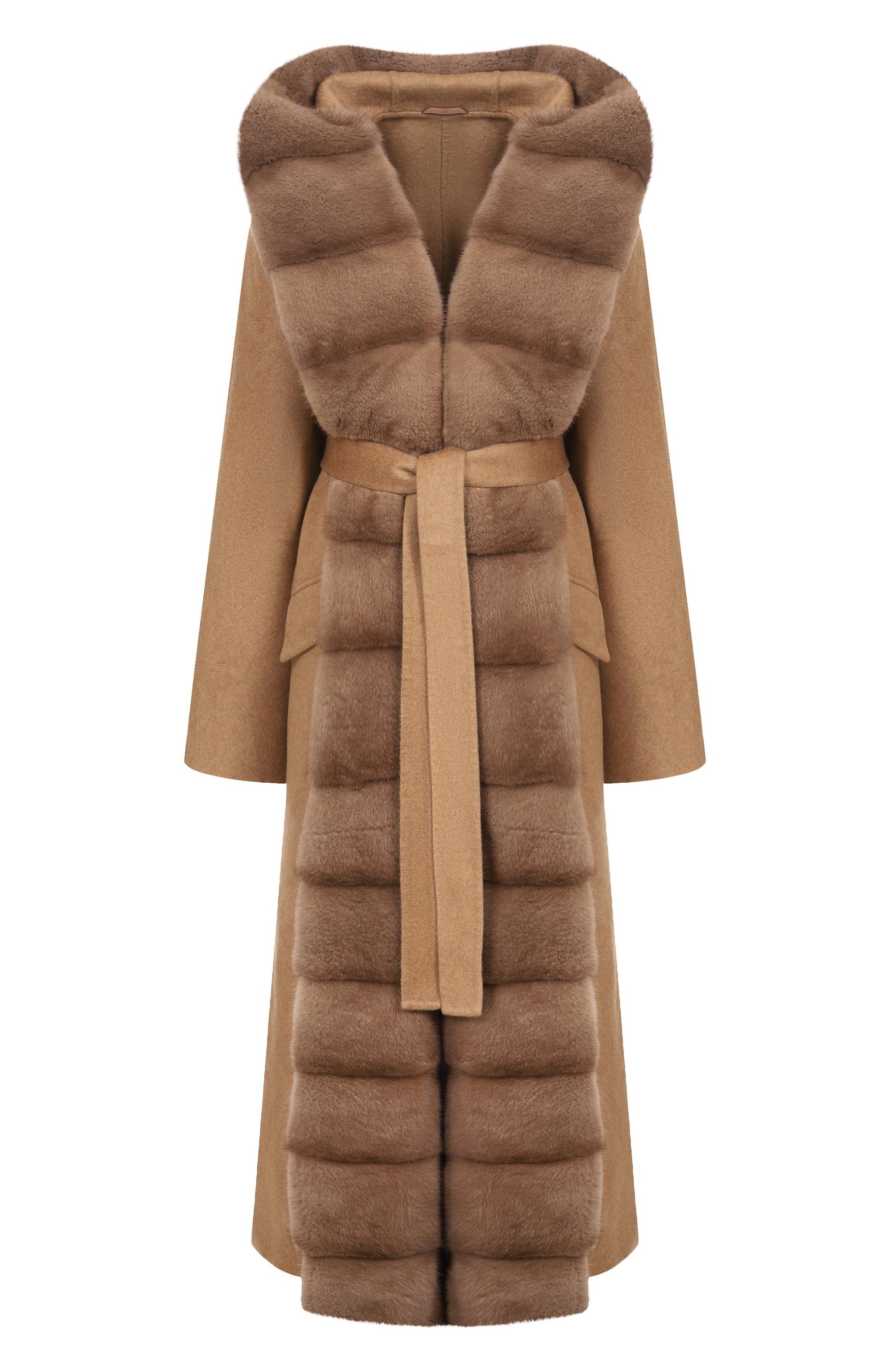 Кашемировое пальто с отделкой из норки MVST, арт. FTBPL-Y612V, фото 1