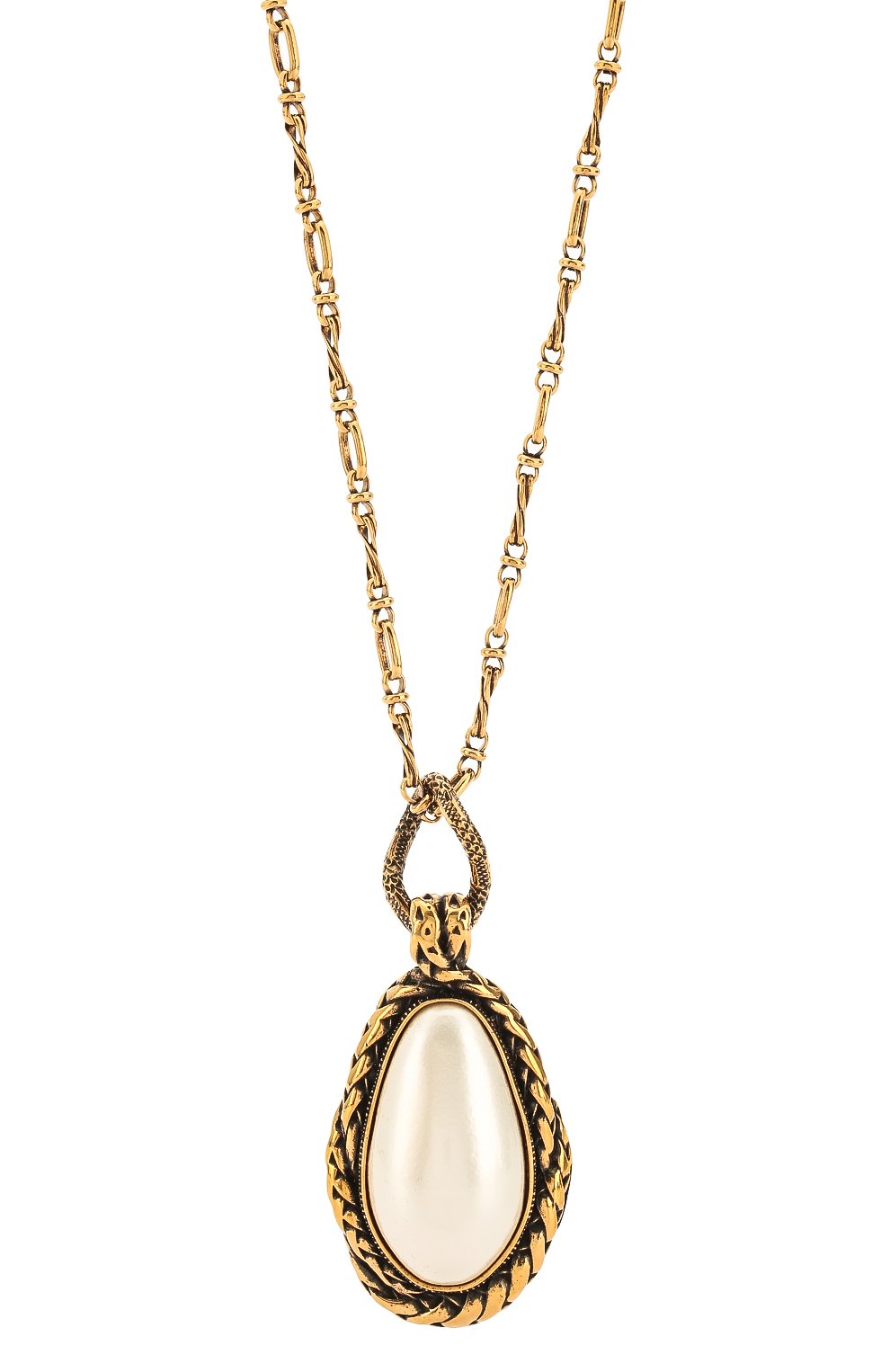 Колье ALEXANDER MCQUEEN золотого цвета по цене 78350 руб., арт. 621755/J160K, фото 2 Колье ALEXANDER MCQUEEN, арт. 621755/J160K, фото 2