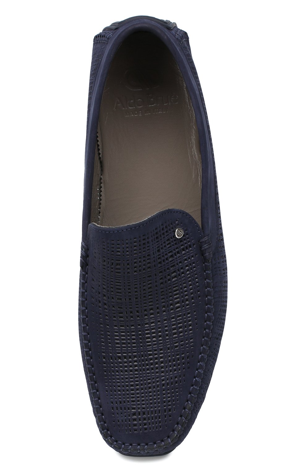 Кожаные мокасины ALDO BRUE темно-синего цвета по цене 33700 руб., арт. AB0010G-NS, фото 5 Кожаные мокасины ALDO BRUE, арт. AB0010G-NS, фото 5