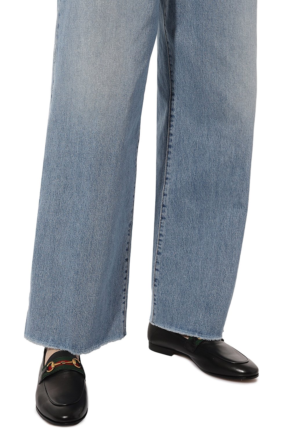 Кожаные лоферы horsebit GUCCI, арт. 631619 CQXM0, фото 3