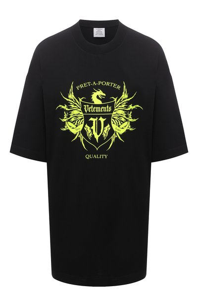Женская хлопковая футболка VETEMENTS, арт. UA52TR480X 1610/W