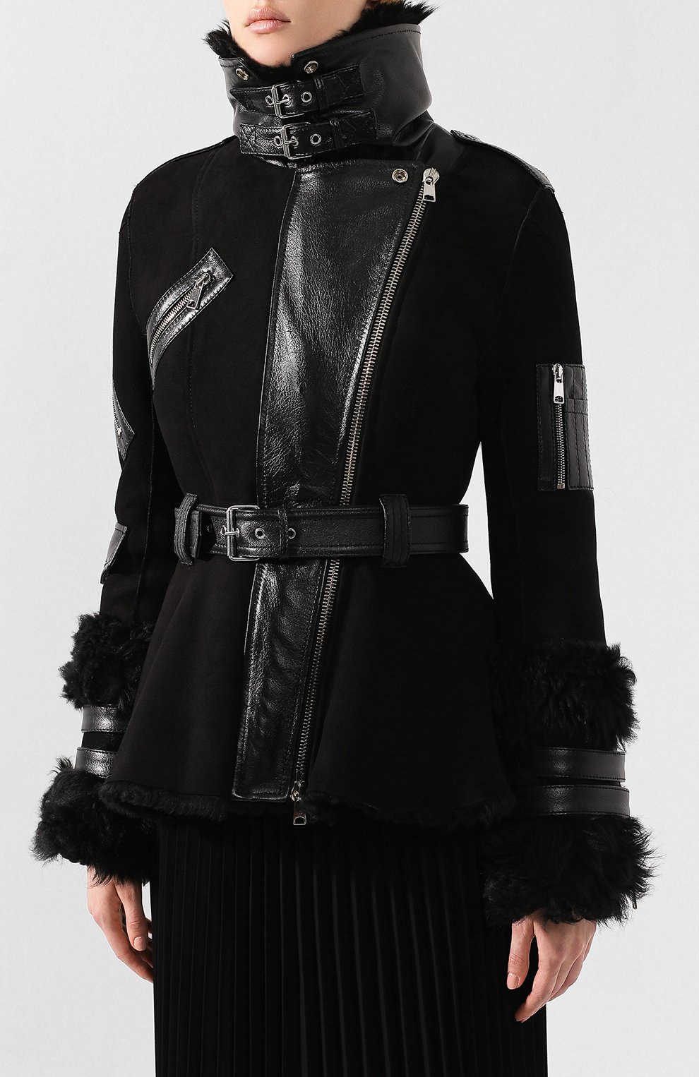 Дубленка с поясом ALEXANDER MCQUEEN, арт. 585961/Q5AB4, фото 3