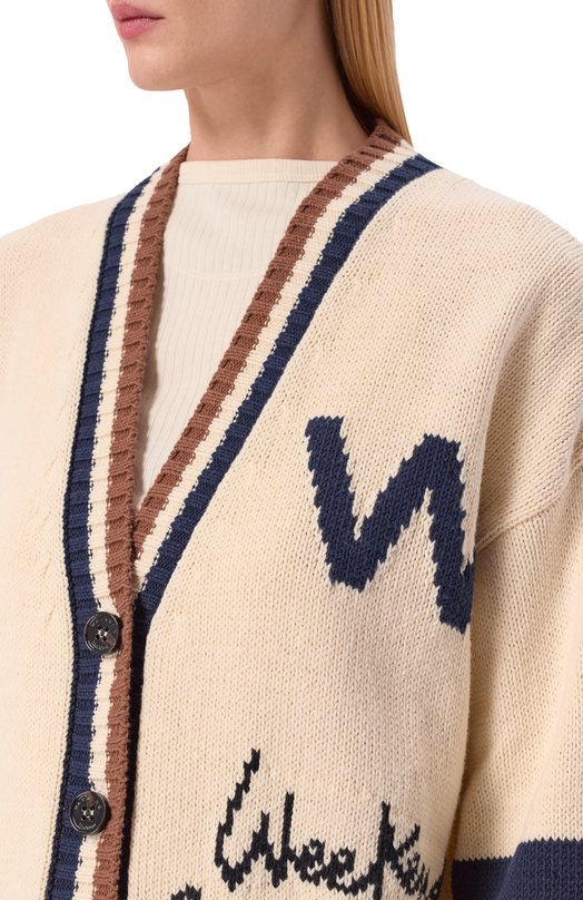 Кардиган Weekend Max Mara BLAS0NE Кремовый  BLAS0NE Фото 5