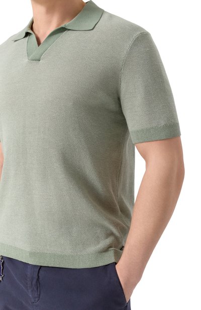 Поло из хлопка и вискозы BOGNER, арт. 88419503, фото 5