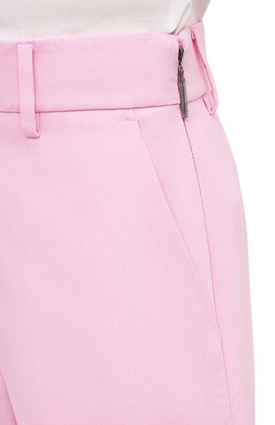 Хлопковые брюки MSGM светло-розового цвета по цене 29050 руб., арт. 3041MDP06 217105, фото 5 Хлопковые брюки MSGM, арт. 3041MDP06 217105, фото 5