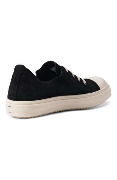 Замшевые кеды RICK OWENS черно-белого цвета по цене 106000 руб., арт. RR02F4899/LVSHH4, фото 4 Замшевые кеды RICK OWENS, арт. RR02F4899/LVSHH4, фото 4