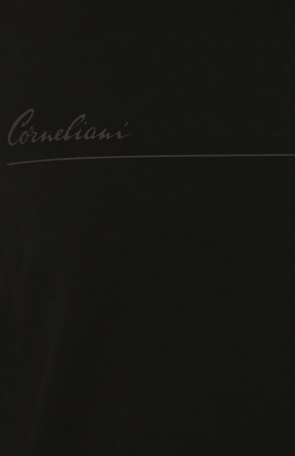 Хлопковая футболка CORNELIANI черного цвета по цене 18850 руб., арт. 90G574-2825031/00, фото 5 Хлопковая футболка CORNELIANI, арт. 90G574-2825031/00, фото 5