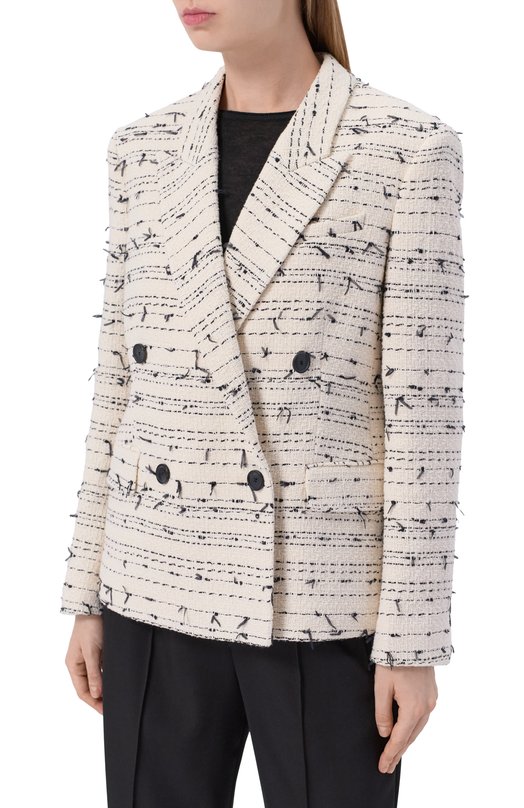 Твидовый жакет BOSS 50553674 Чёрно-белый  50553674 Фото 3