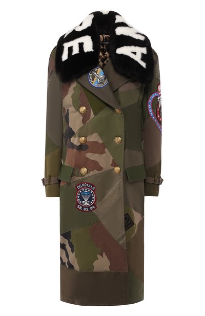 Женское пальто с отделкой DOLCE & GABBANA, арт. F0W79Z/FP6L1