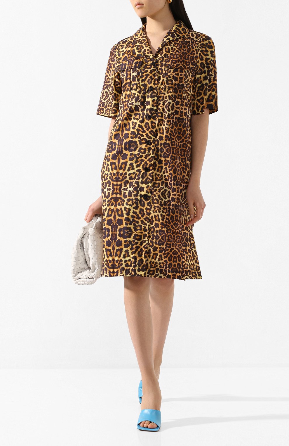 Хлопковое платье DRIES VAN NOTEN леопардового цвета по цене 64800 руб., арт. 201-11048-9006, фото 2 Хлопковое платье DRIES VAN NOTEN, арт. 201-11048-9006, фото 2