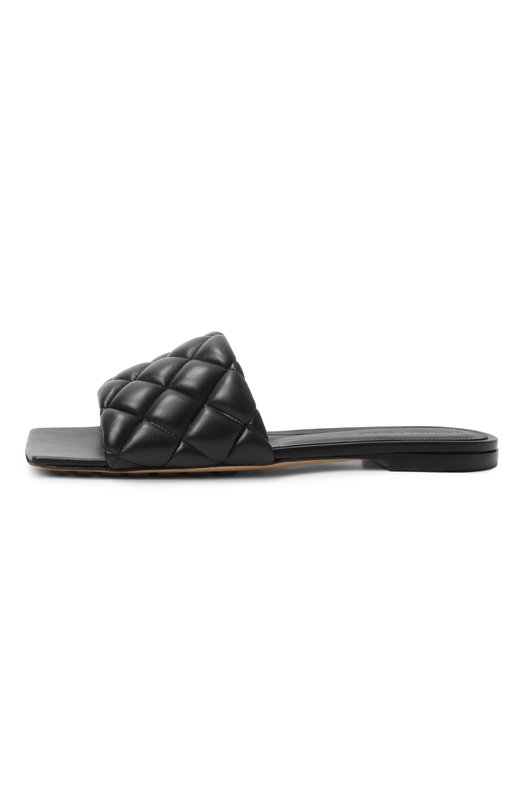 Кожаные шлепанцы Padded Bottega Veneta 627710/VBRR0 Чёрный  627710/VBRR0 Фото 4
