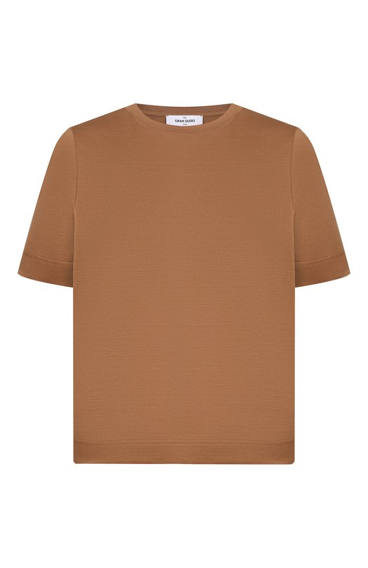 Хлопковая футболка Gran Sasso 60203/74000 Коричневый 60203/74000