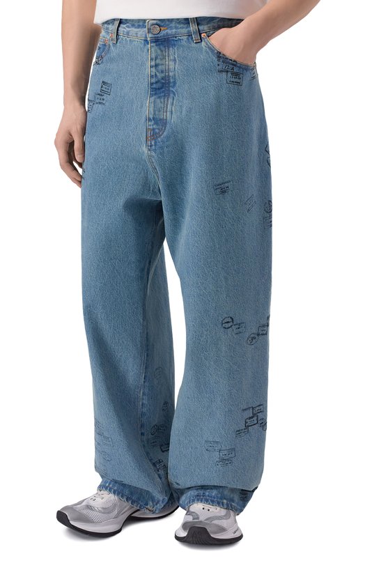 Джинсы VETEMENTS ME76DP075NP/2804 DENIM Синий  ME76DP075NP/2804 DENIM Фото 3