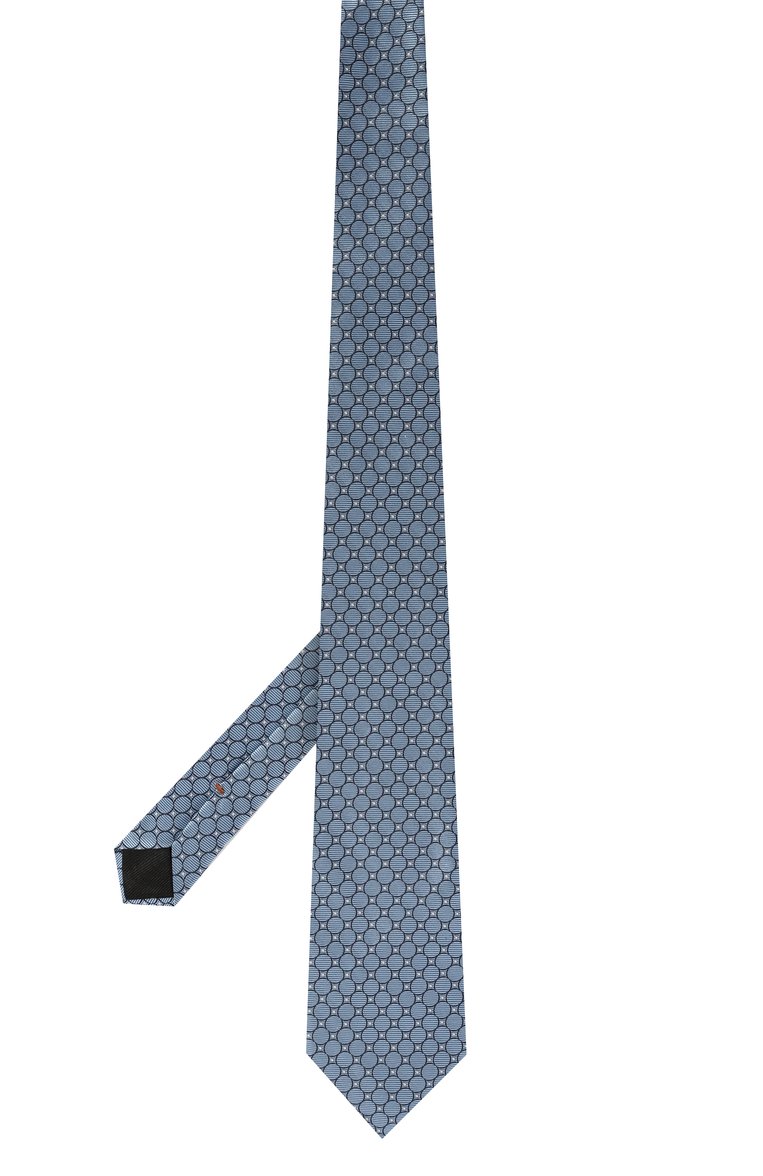Мужской шелковый галстук ZEGNA голубого цвета, арт. M.1P.91_8/Z9D04TA9 | Фото 3 (Материал: Текстиль, Шелк; Нос: Не проставлено; Принт: С принтом)