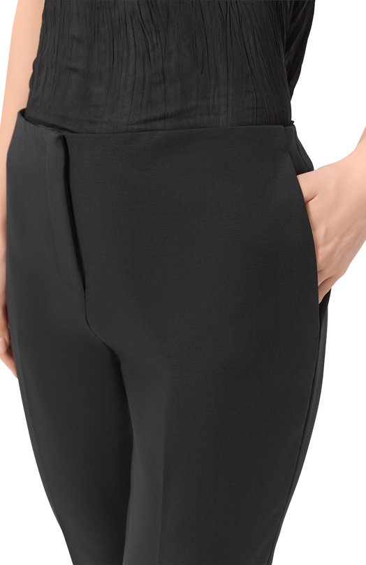 Хлопковые брюки Blumarine 4P107A Чёрный  4P107A Фото 5