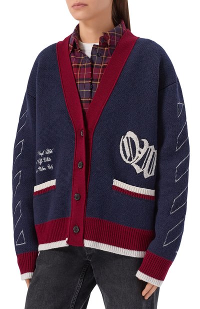 Шерстяной кардиган OFF-WHITE, арт. 0WHB04GF25KNI001, фото 3