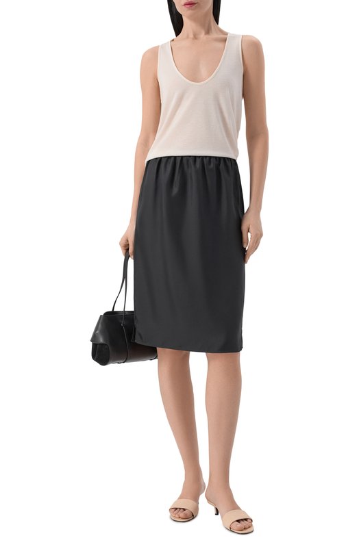 Шелковая юбка Loulou de Saison VASALI Чёрный  VASALI Фото 2