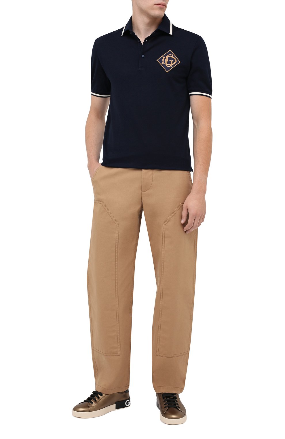 Кожаные кеды portofino DOLCE & GABBANA, арт. CS1772/AW151, фото 2