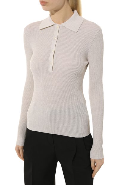 Шерстяное поло P.A.R.O.S.H. кремового цвета по цене 27800 руб., арт. L0ULUX-D540674, фото 3 Шерстяное поло P.A.R.O.S.H., арт. L0ULUX-D540674, фото 3