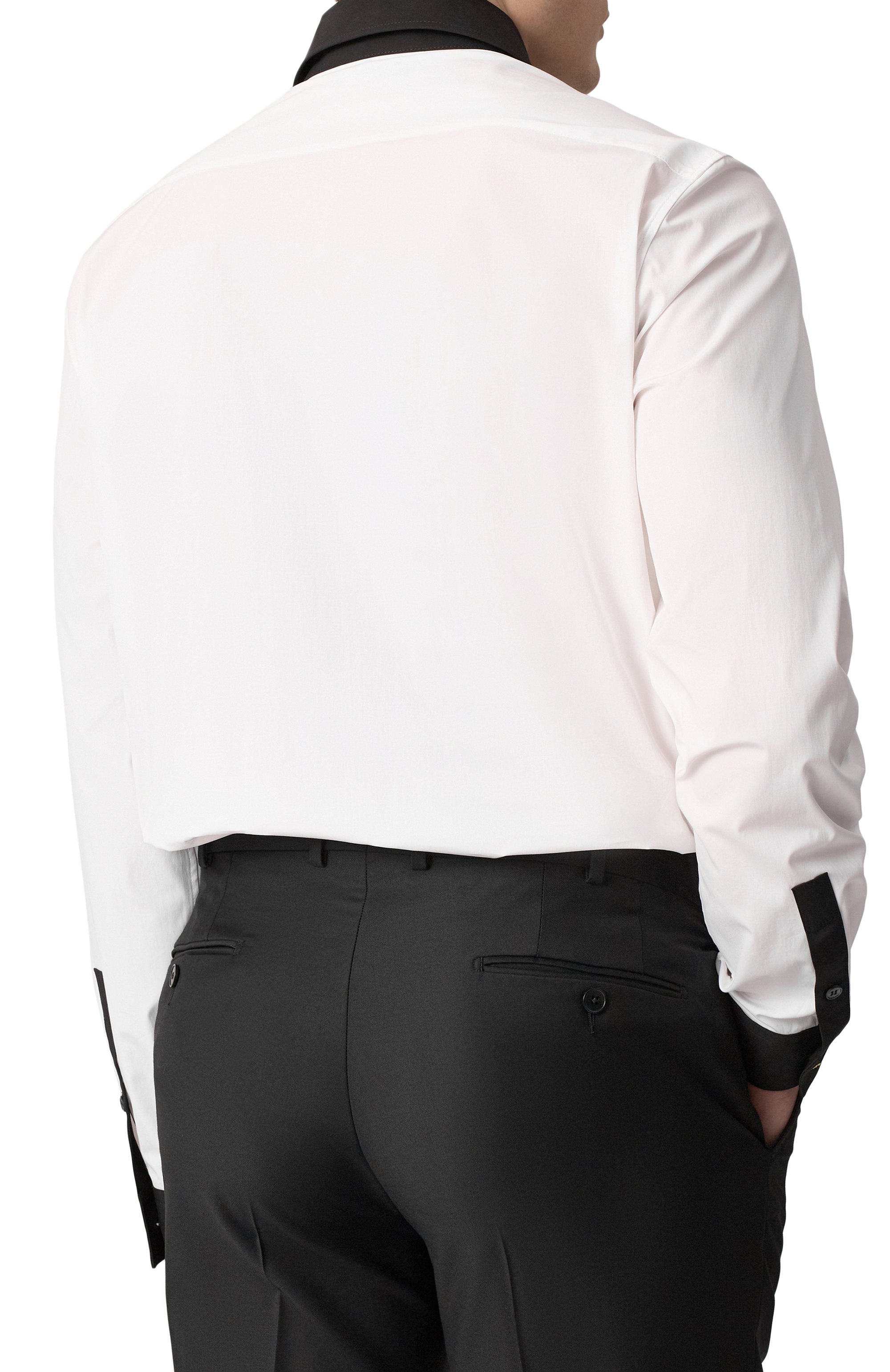 Хлопковая сорочка BALMAIN, арт. EH1HS461/CF43, фото 4