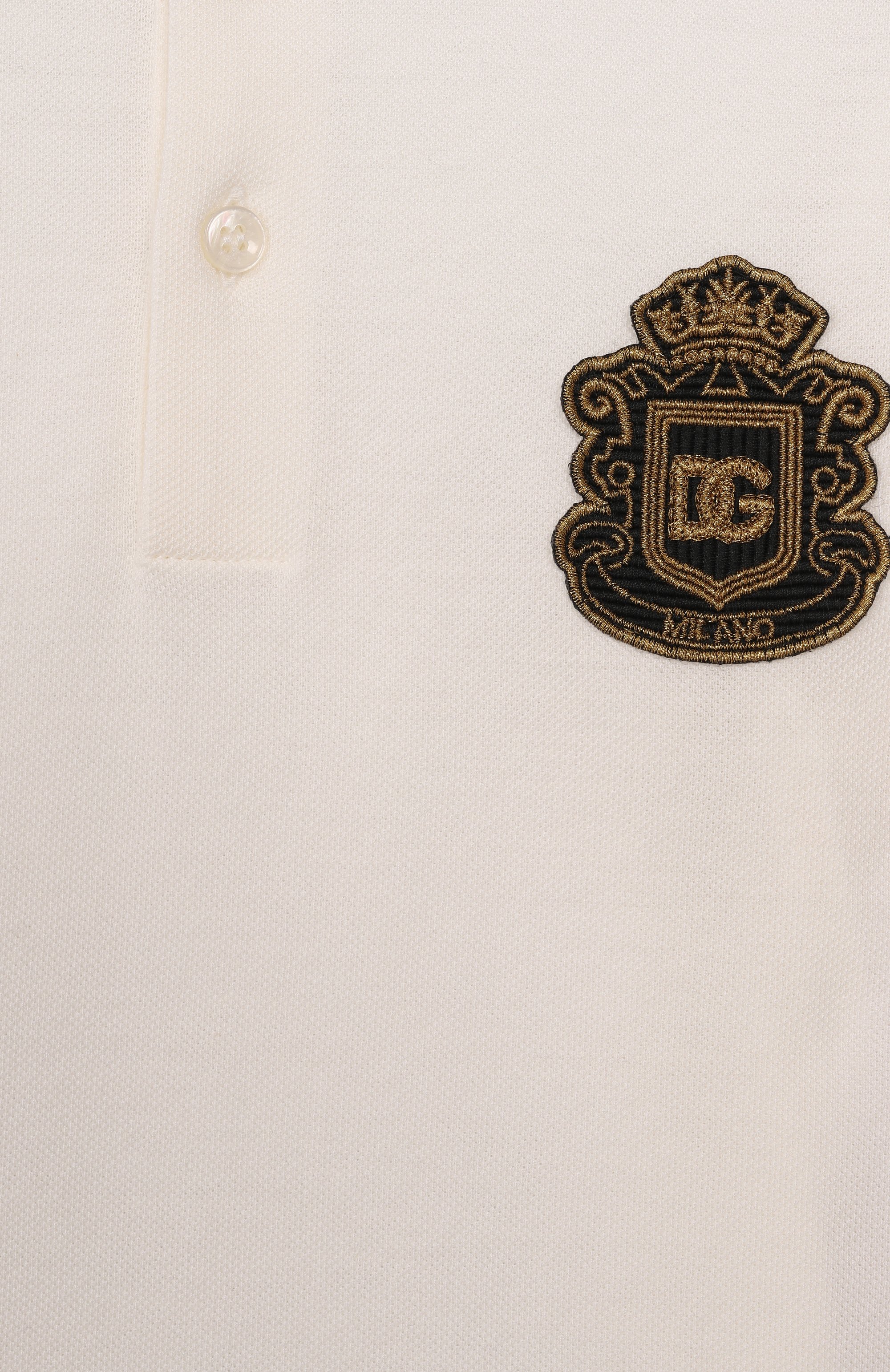 Хлопковое поло DOLCE & GABBANA, арт. L4JT8V/G7P1Q_001, фото 3