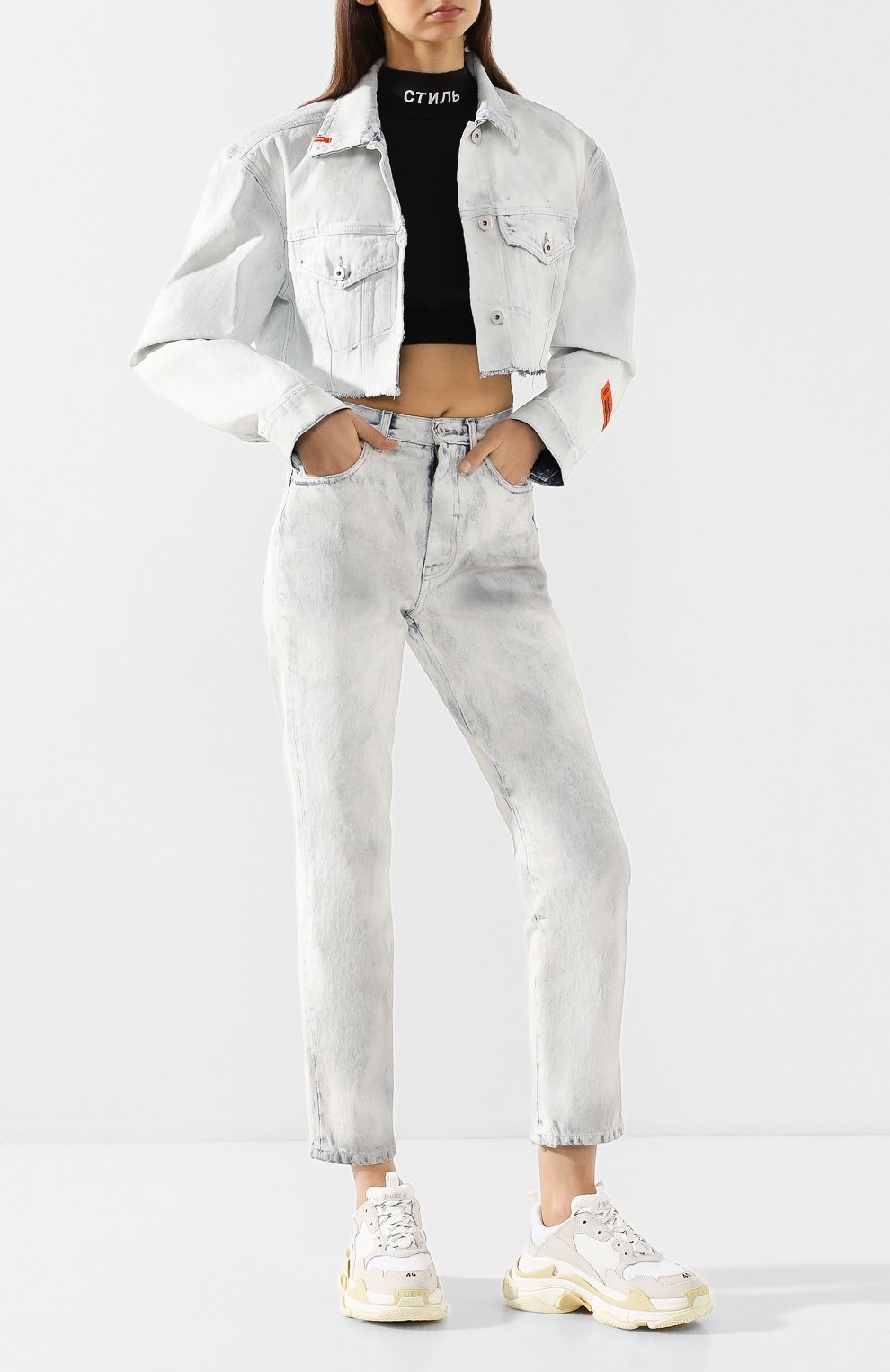 Джинсы HERON PRESTON, арт. HWYA002R20641008W205, фото 2