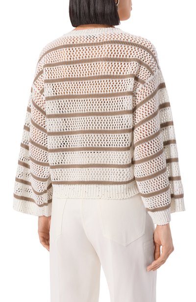 Льняной свитер BRUNELLO CUCINELLI, арт. MC0558900, фото 4