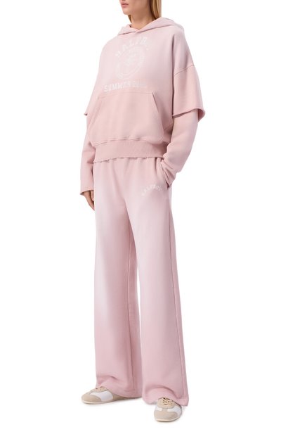 Хлопковое худи HALFBOY розового цвета по цене 54050 руб., арт. HS261WF003 FL001/VINTAGE H00DIE, фото 2 Хлопковое худи HALFBOY, арт. HS261WF003 FL001/VINTAGE H00DIE, фото 2