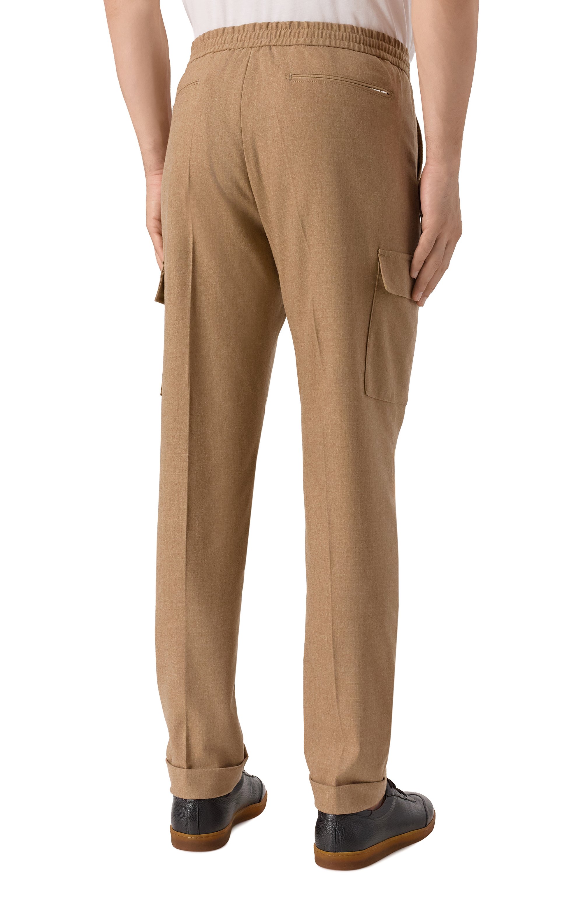 Брюки-карго из шерсти и кашемира MARCO PESCAROLO, арт. T0R/5229, фото 4