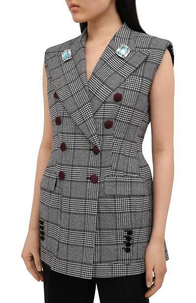 Жилет DOLCE & GABBANA серого цвета по цене 297000 руб., арт. J7AAJZ/FQRBP, фото 3 Жилет DOLCE & GABBANA, арт. J7AAJZ/FQRBP, фото 3