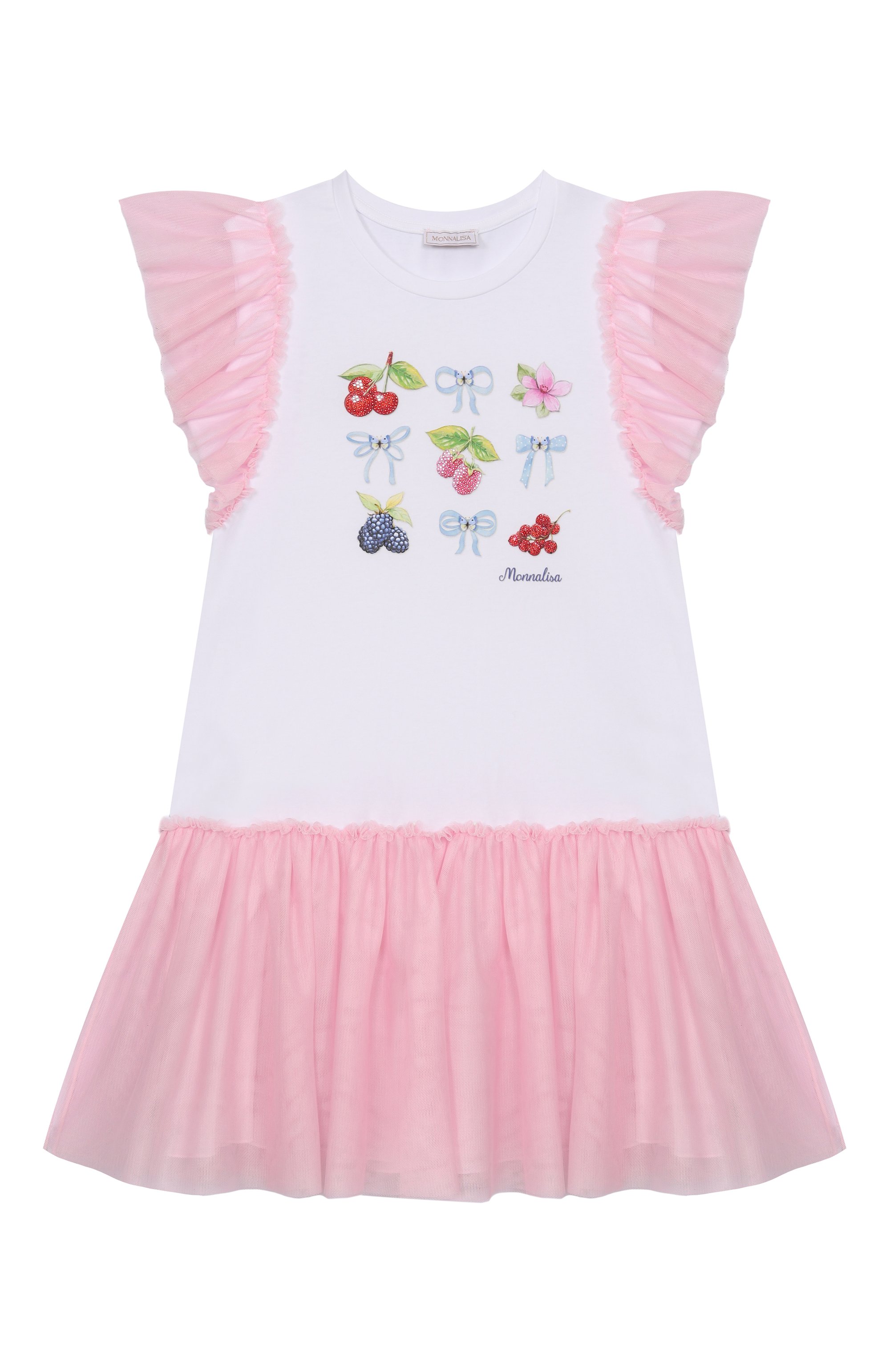 Хлопковое платье MONNALISA, арт. 19E918RU, фото 1